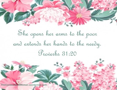 Proverbs 31 20