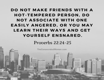 Proverbs 22 24-25