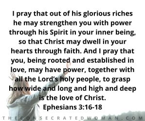 Ephesians 3 16-18