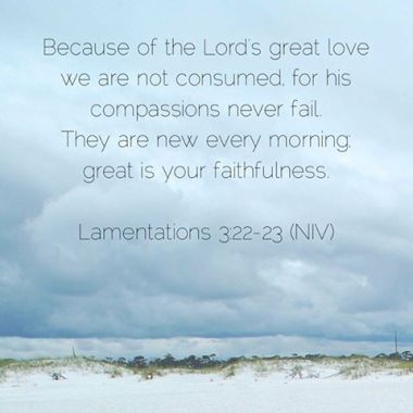 1 12-31 1 Lamentations 3 22-23