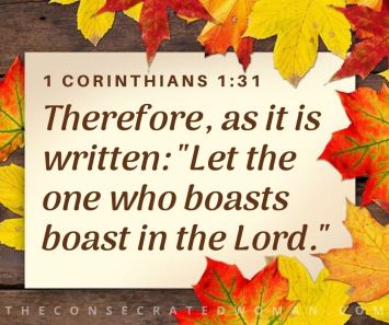 1 Corinthians 1 31