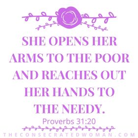 Proverbs 31 20